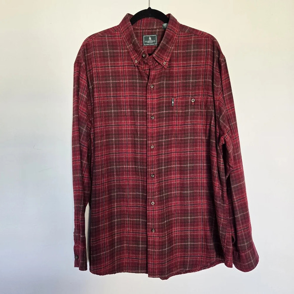 G.H. Bass & Co Men's Fireside Flannel Button-up Shirt Size XL Outdoor Fall Cabin - Picture 2 of 10